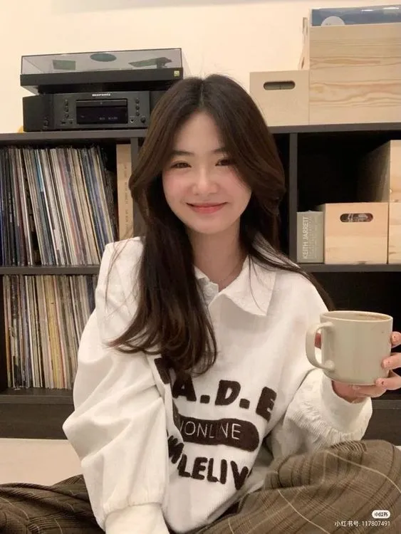 ทรงผมยาว สำหรับสาวหน้ากลม-2