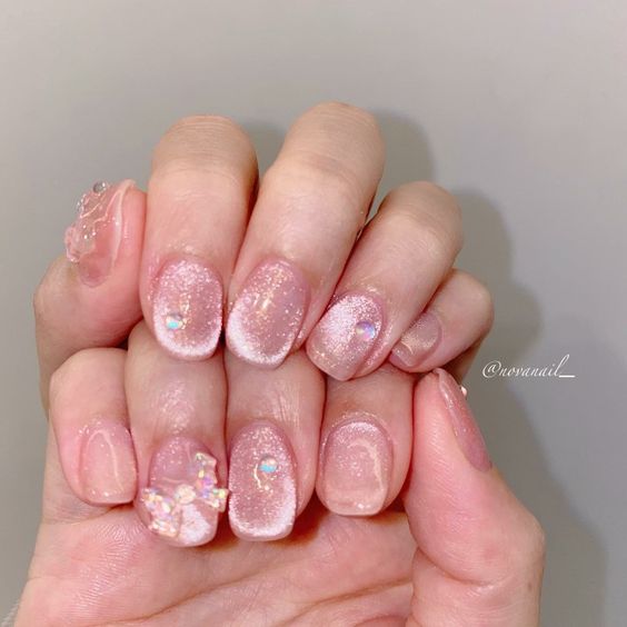 ลายเล็บเจลวาเลนไทน์